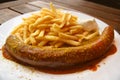 Currywurst & Pommes Royalty Free Stock Photo