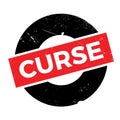 Curse rubber stamp Royalty Free Stock Photo