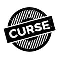 Curse rubber stamp Royalty Free Stock Photo