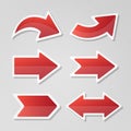 Cursor arrow button vector set Royalty Free Stock Photo