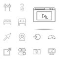 cursor on browser icon. web icons universal set for web and mobile Royalty Free Stock Photo