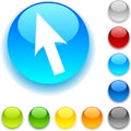 Cursor button. Royalty Free Stock Photo