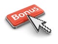 Cursor and button bonus Royalty Free Stock Photo