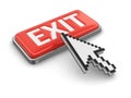 Cursor and button EXIT