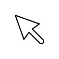 Cursor, click icon. Can be used for web, logo, mobile app, UI, UX Royalty Free Stock Photo