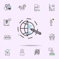 Cursor colored icon. business icons universal set for web and mobile