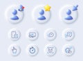 Cursor, Fast delivery and Phone download line icons. For web app, printing. Vector