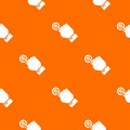 Cursor hand click pattern vector orange