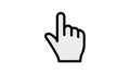 Cursor Hand Icon - Click and Select Symbol Royalty Free Stock Photo