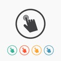 Cursor hand icon. Click sign Royalty Free Stock Photo