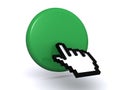 Cursor hand over green button