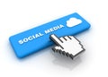Cursor Hand over Social Media Button