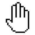 Cursor icon, computer pointer and arrow symbol