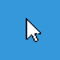 Cursor icon. Pixel cursor. Computer pointer, black arrow Royalty Free Stock Photo