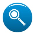 Cursor magnifier icon blue vector Royalty Free Stock Photo