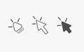 Cursor mouse pointer icon vector illustration Royalty Free Stock Photo