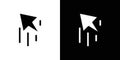 Cursor move icon set vector illustration