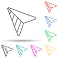 Cursor navigator multi color set icon. Simple thin line, outline vector of navigation icons for ui and ux, website or mobile Royalty Free Stock Photo