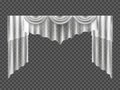 Tulle curtain vector