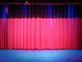 Curtain or drapes red background Royalty Free Stock Photo