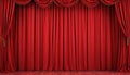 Curtain or drapes red background. Curtain or drapes red theater background Royalty Free Stock Photo
