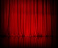 Curtain or drapes red background Royalty Free Stock Photo