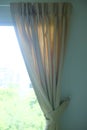 Curtain knob with bow Royalty Free Stock Photo