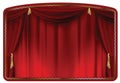 Curtain red Royalty Free Stock Photo