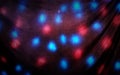 Curtain with red and blue spots Royalty Free Stock Photo