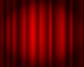 Curtain red vector isolated. Drapery. Theater scene, opera, concert or cinema. Curtain stage. Red abstract background