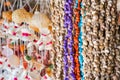 Curtain of sea shells decoration Royalty Free Stock Photo