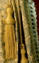 Curtain with a tassel