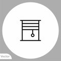 Curtain vector icon sign symbol Royalty Free Stock Photo
