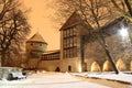 Curtain wall of the Old Town in Tallinn Royalty Free Stock Photo