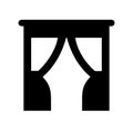 Curtains icon Royalty Free Stock Photo