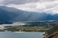 Curtains of rain over Makarora River