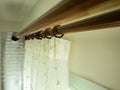 The curtains with ring-top rail