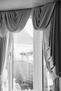 Curtains with swags Royalty Free Stock Photo