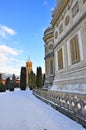 Curtea de Arges monastery garden Royalty Free Stock Photo