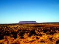 CURTIS SPRINGS, AUSTRALIA - 17/09/2009: View at Mount Conner, a table mountain near Kata Tjuta at Australian Outback