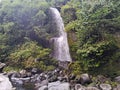 Curug Tilu, one of the waterfall favorite natural attractions in Baturaden, Banyumas, Central Java