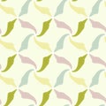 Curv fan shaped effect seamless pattern