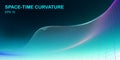 curvature Space-Time Concept Design Hi-Tech Futuristic Background