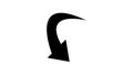 curve arrow icon