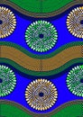 Curve and circle point african textile art 15