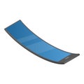 Curve flexible display icon, isometric style Royalty Free Stock Photo