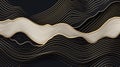 curve golde texture dynamic movement for premium product and luxuary.AI generated