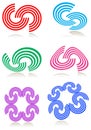 Curve logo set