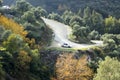 Curve mountain road in Turkey Royalty Free Stock Photo