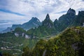 99 curve of Moutain,Beautiful Mountain in China,The winding road of Tianmen mountain national park, Hunan province Royalty Free Stock Photo